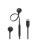 JBL Tune 305C USB-C Earbuds Wired Headphones Black - JB.JBLT305CBLK