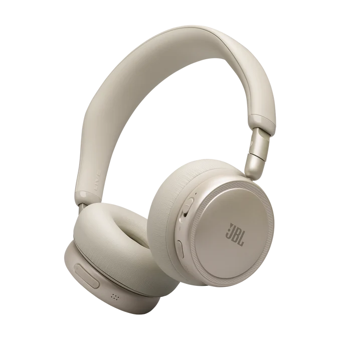 JBL Live 680 BT NC Wireless Headphones (Champagne, On-Ear)