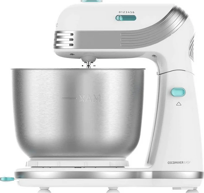 Cecomixer Easy White Stand Mixer – Dough Kneading and Whisking Machine