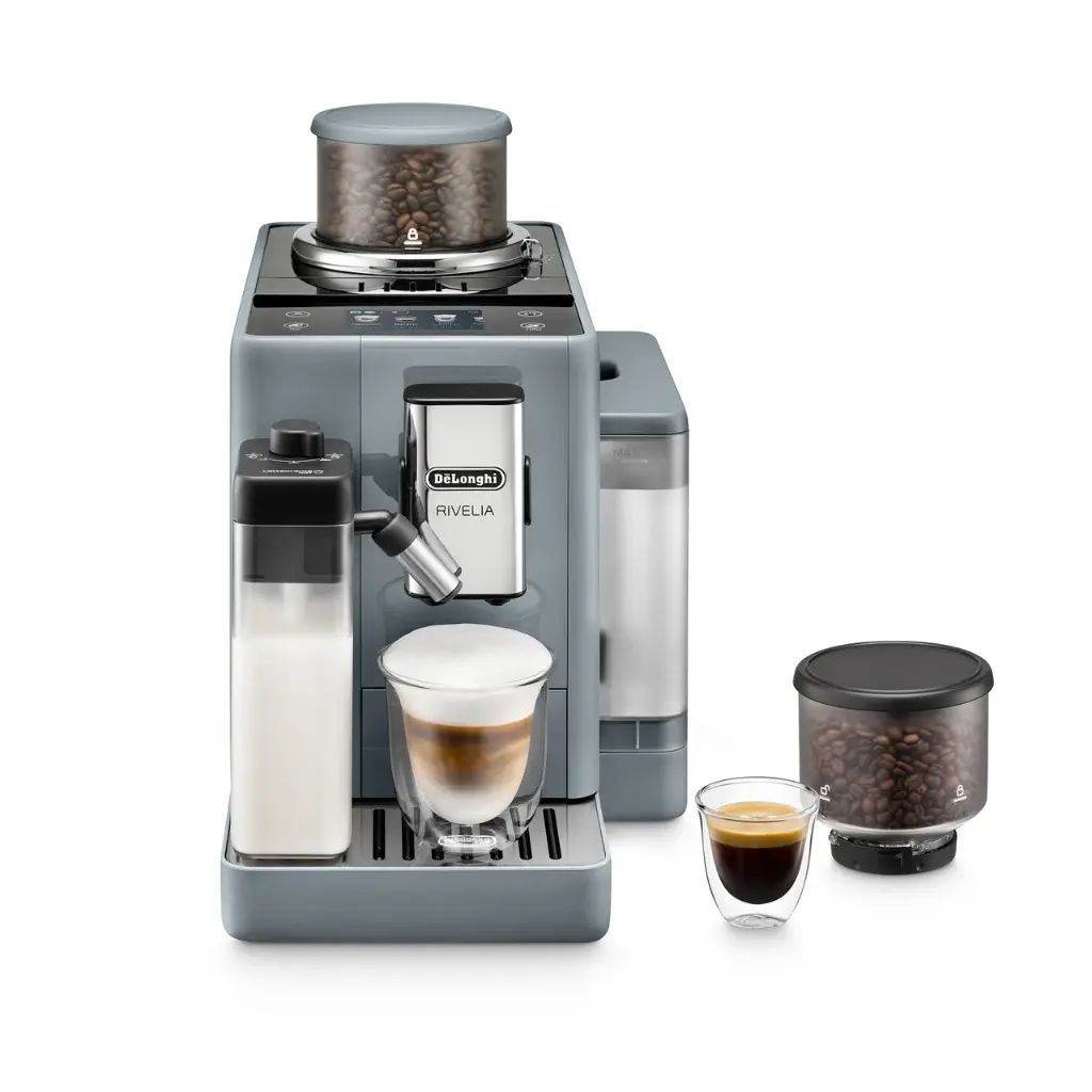 De’Longhi Rivelia Fully Automatic 19 Bars Pebble Grey - EXAM440.55.G 