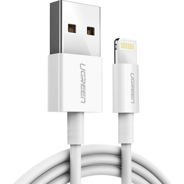 UGREEN USB-A to Lightning Data and Charging Cable US155 20730 18W 2m White 