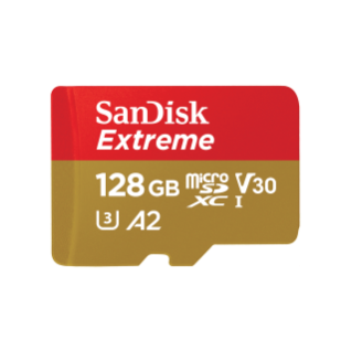 SANDISK 128GB Extreme GO microSDXC UHS-I Card 5K & 4K UHD Video 240MB/s Read 120MB/s Write