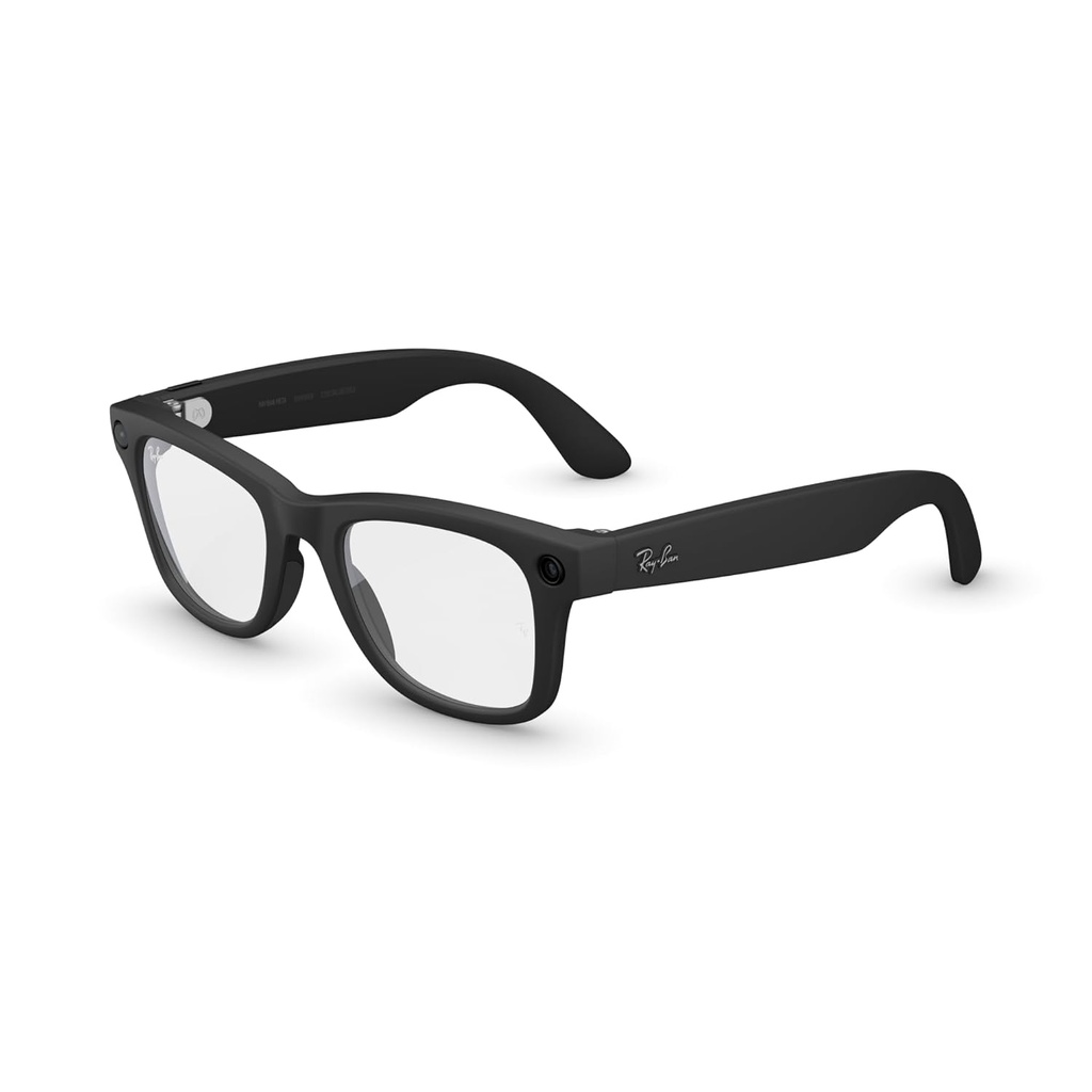 Ray-Bay Meta (GEN 2) Wayfarer Matte Black Clear - 601SSB50 S50 RW4012