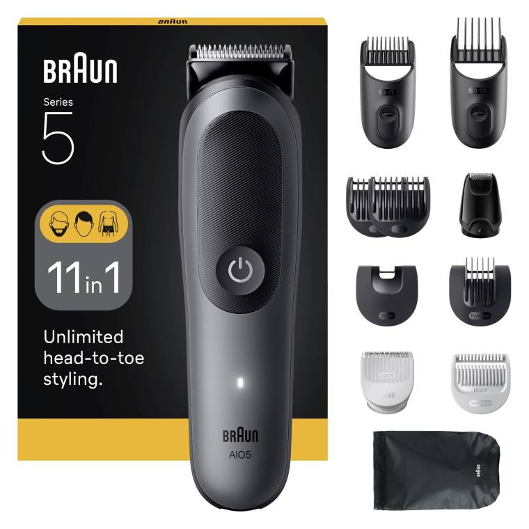 Braun Series 5 Hepsi Bir Arada Bakım Seti 11'i 1 Arada Baştan Ayağa Sınırsız Şekillendirme - Aio 5560