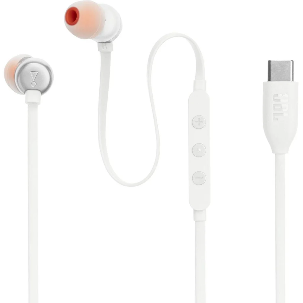 JBL Tune 310C USB-C In-Ear Headphones White JB.JBLT310CWHT