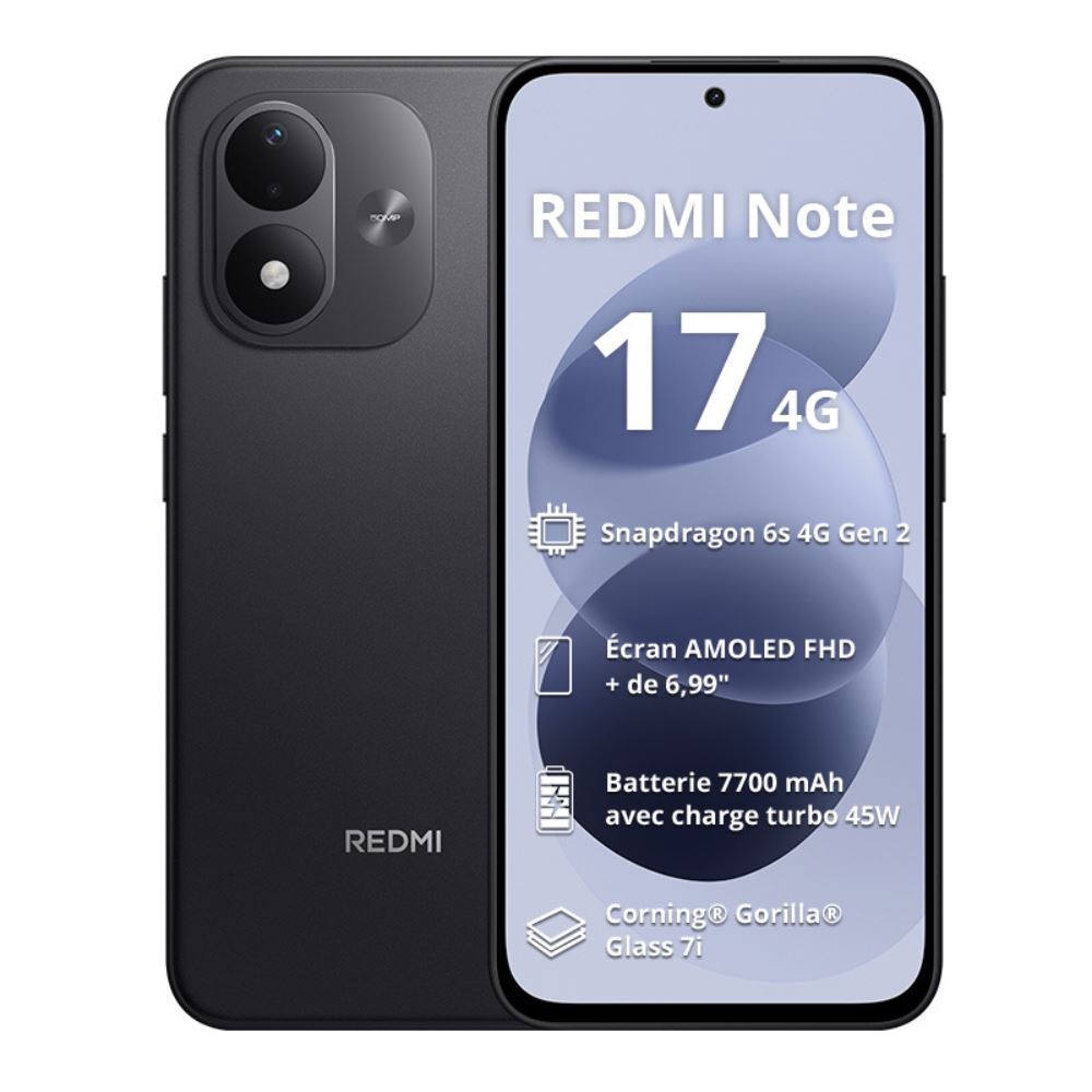 Xiaomi Redmi Note 17 4G 6GB/128GB Siyah