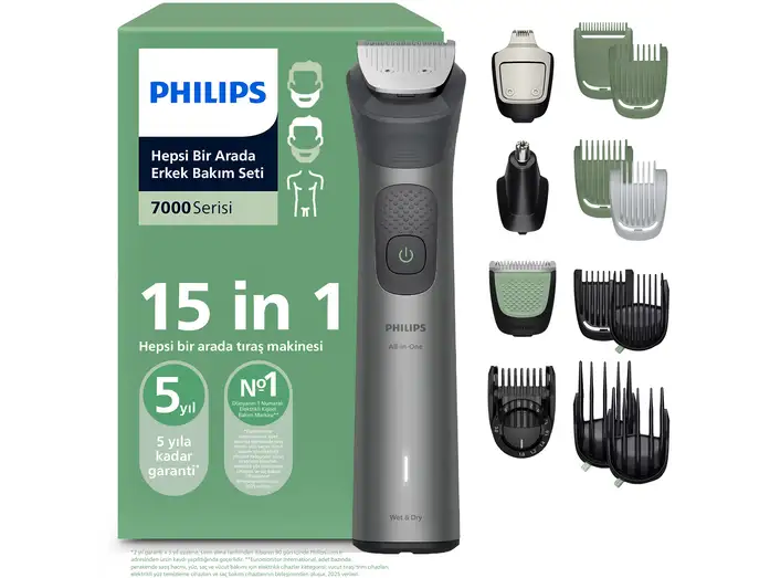 PHILIPS 7000 Serisi 15in1 Erkek Bakım Seti Islak&Kuru MG7935/15 