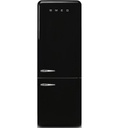 Smeg FAB38RBL5 Buzdolabı - Alttan Montajlı, Siyah, 50'ler Tarzı Estetik