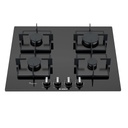 Bosch PPP6A6B10 Serie 6 60 Cm Gas Hob - Black Glass