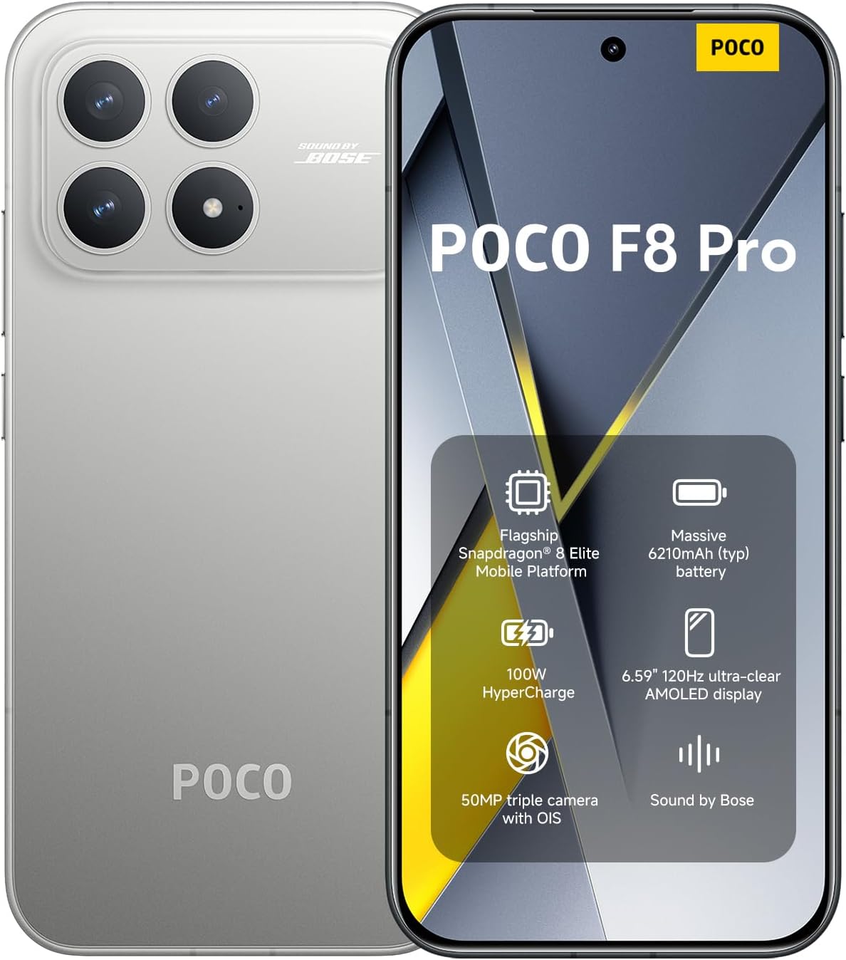 Xiaomi POCO F8 Pro 12/512 GB Gümüş Fiyatı | Sharaf Electro Store KKTC